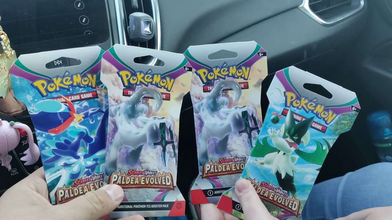 opening some #paldeaevolved #pokemon #tcg packs on lunch with Mrs ...