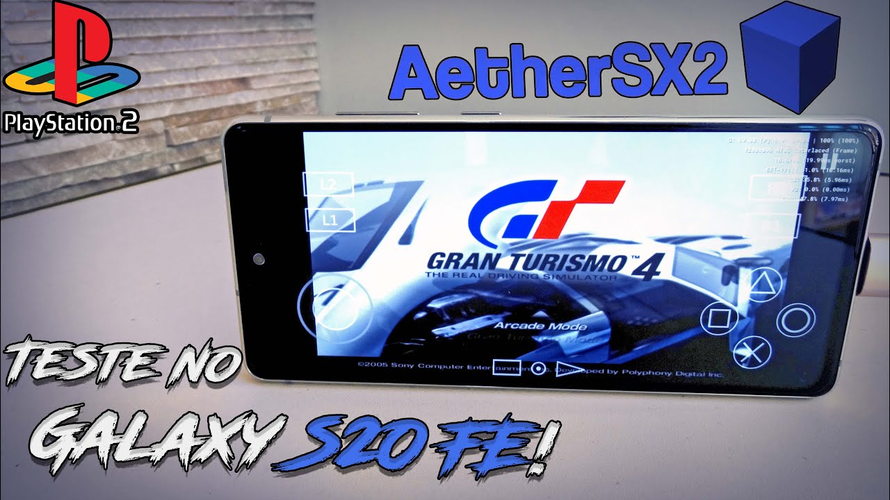 AetherSX2 no Galaxy S20 FE - Emulador PS2 Android Grátis - Teste em 6 jogos - Exynos 990