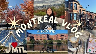 fall in montreal | a solo travel vlog