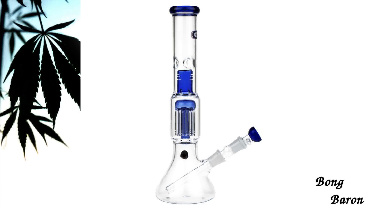 Grace Glass 8-arm Tree Perc Beaker Base Glass Ice Bong | Blue