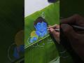 krishna painting on banana leaf#shorts