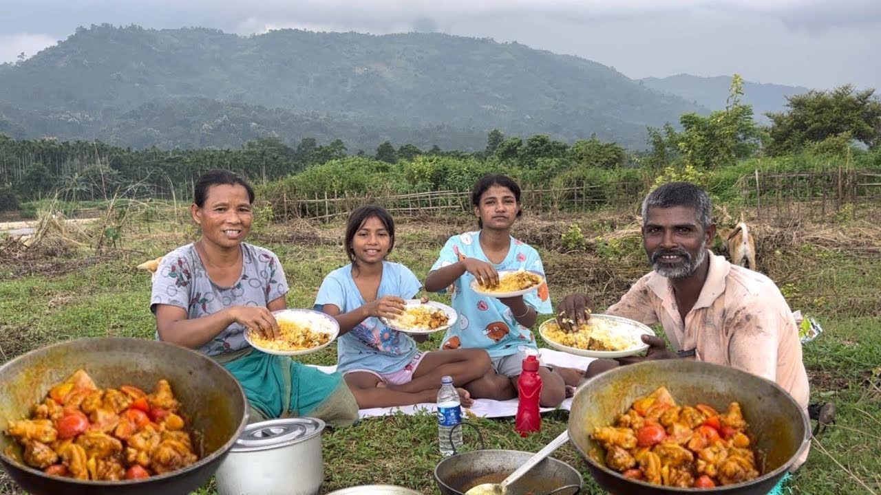 Naya Sabji Bagan Per Chicken Curry Paka ke khaya | Pahadi Lifestyle Vlog 