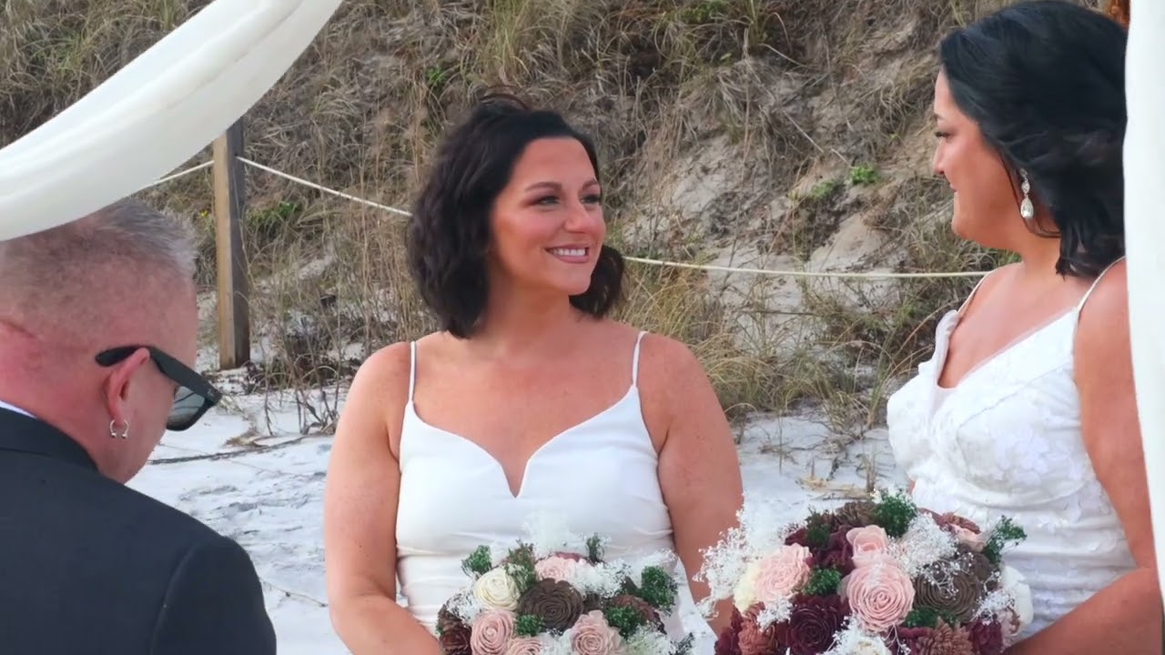 30A Weddings with Fly Away 30A Retreats: LeAnn & Lori's Beach Elopement