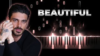 Michele Morrone - Beautiful | Piano Karaoke Cover Resimi