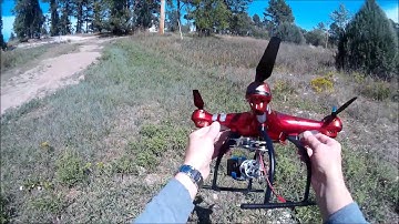 Built-from-scratch Syma X8HG with mods.