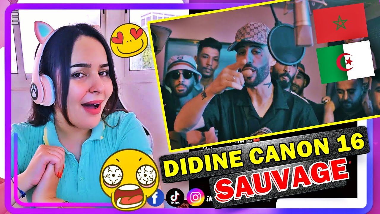 Didine Canon 16 - SAUVAGE (Official Music Video) REACTION FROM MOROCCAN GIRL 🇲🇦 🇩🇿
