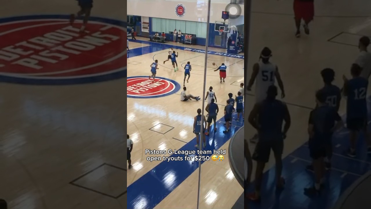 Pistons G-League open tryouts went as you would expect 😂