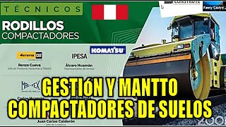 GESTIÓN Y TECNOLOGIAS DE COMPACTADORES DE SUELOS MAQUINARIAS WEBINAR CURSO IPESA KOMATSU CATERPILLAR