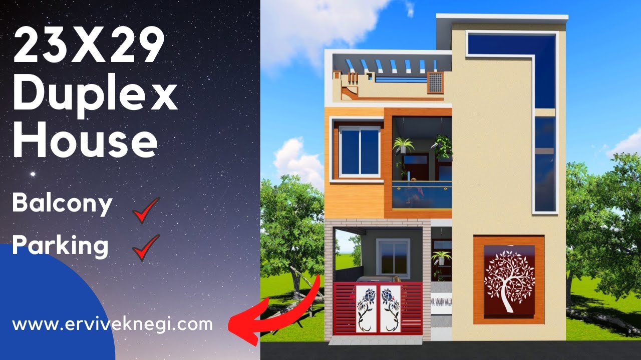 23 by 29 Duplex Home Design | 23X29 | 23*29 | 25X30 | 25*30