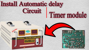 How to install Relay Timer Circuit in Stabilizer||How to use|Timer Relay in Hindi/Urdu