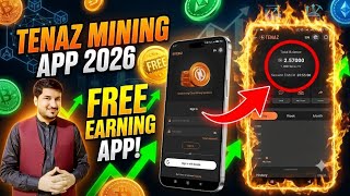 Tenaz Free Mining App 2026 | How to Create Account in Tenaz Mining App | Free Earning App 2026
