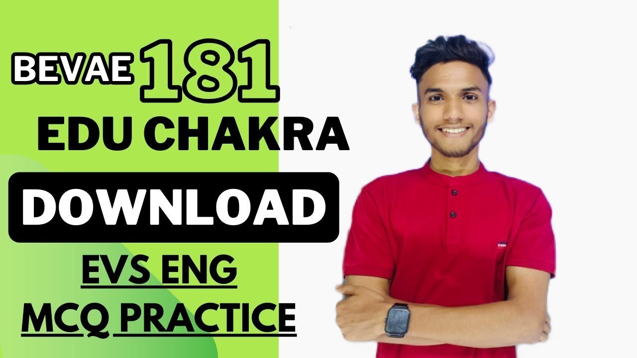 BEVAE 181 Environmental studies MCQ c final part 1 | IGNOU WALAY ...