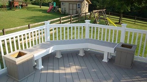 build garden bench with composite material