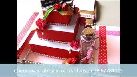 Love theme Explosion Box card - Zibica