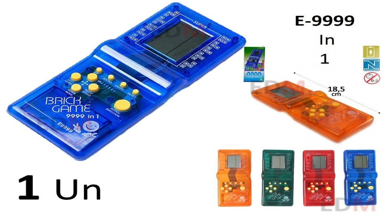 Consola de Juegos Retro Tetris Brick Game 9999 en 1 - Azul, oferta