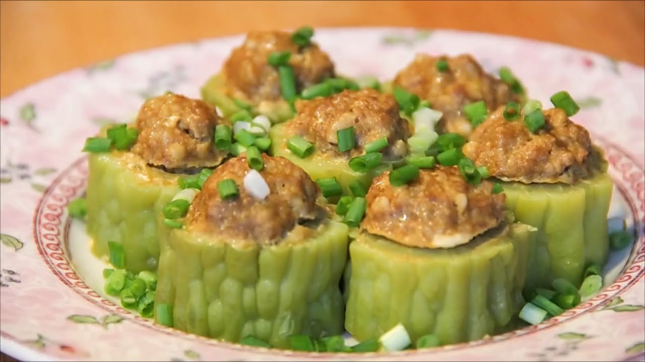苦瓜釀肉】中国料理~苦瓜釀肉的做法- YouTube