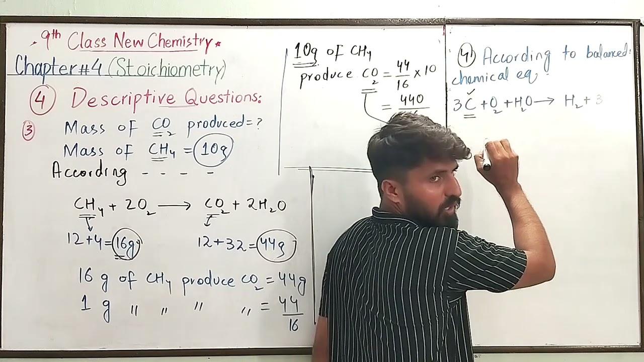4-Descriptive Questions|Part-1|Chapter#4|Stoichiometry|9th Class Chemistry New Book 📚 2025|