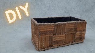 LOOK WHAT CAME OUT OF CARDBOARD | DIY IDEA STORAGE BASKET