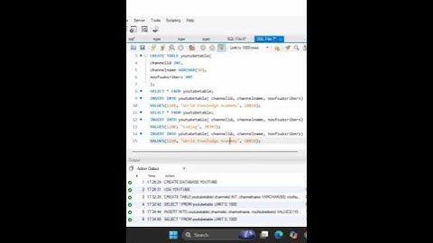 Insert Multiple Records in SQL Table Using Separate Queries || Display Data with SELECT Command