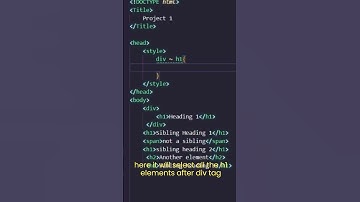 Html and Css Basic 19   -- Selectors Part 2 --- Combinator  selectors Part 5