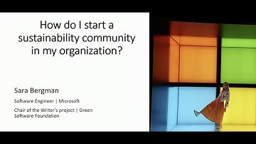 How do I start a sustainability community in my organisation - Sara Bergman - NDC Oslo 2021