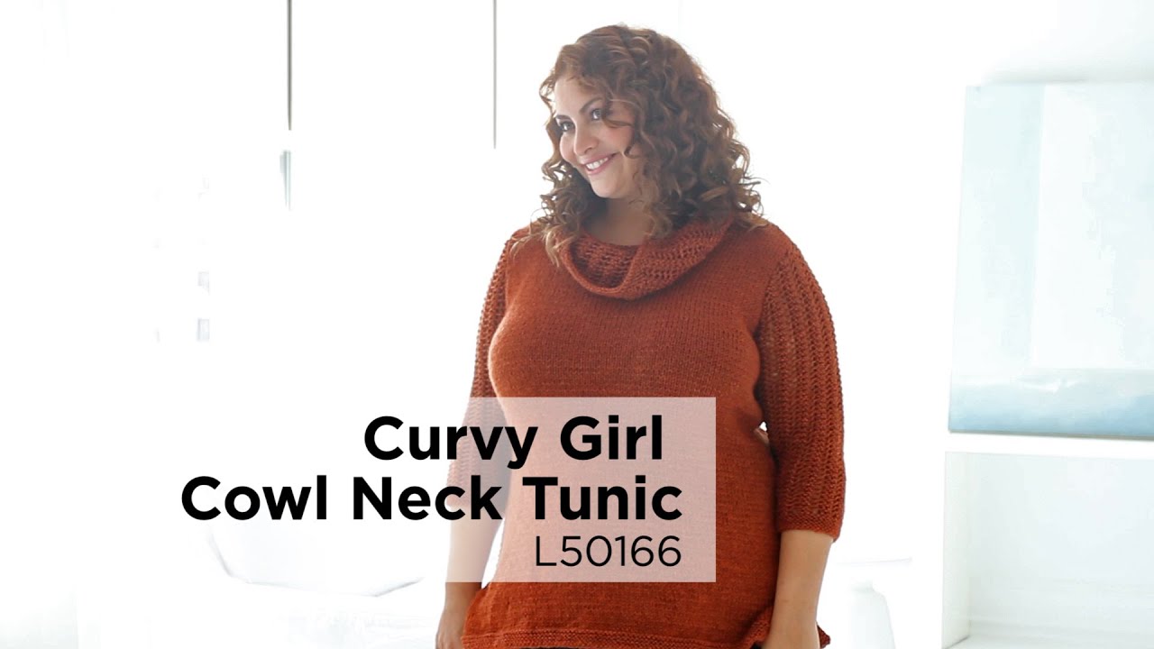 Curvy Girl Cowl Neck Tunic 