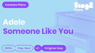 Adele - Someone Like You (Piano Karaoke With Lyrics) chords