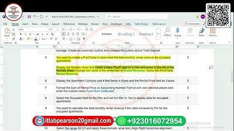 Exp25_Excel_Ch05_ML2_Apartments | Excel Chapter 5 Grader Mid-Level 2 - Apartment Complexes | Excel