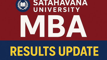 “Satavahana University 2nd & 4th Semester Mba Result update 2025 – 