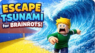 Escape Tsunami Part -1 Can You Survive The Brainrot Challenge? Roblox Escape Gameplay