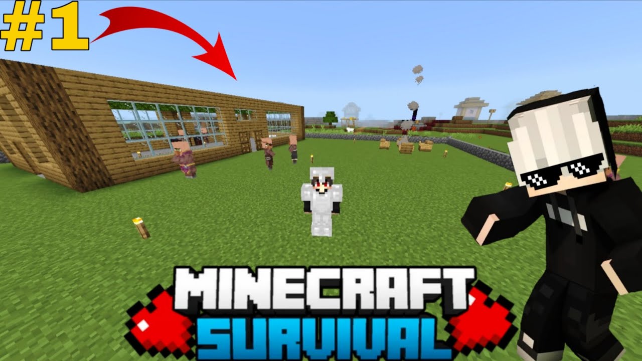 Minecraft survival series pe part 1 minecraft serise 100 days - YouTube