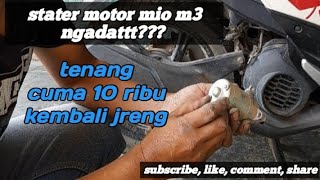 cara mudah ganti bostel dinamo stater motor yamaha mio m3