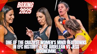 Brutal Womens Mma Knockout Fight 2024 Alice Ardelean Destroys Jess Mouneimne Efc Full Beatdown