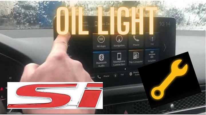 How to reset 2022 honda civic oil light