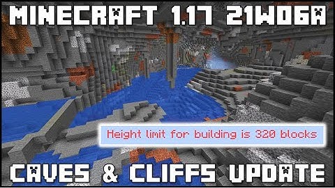 Minecraft 1.17 - Snapshot 21w06a - New Cave Generation & Increased World Height!
