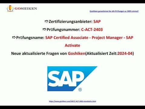 C-ACT-2403 Testfagen