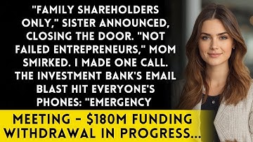 Sister Blocked Me From The Investor Meeting - I