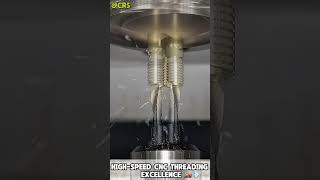 High-Speed CNC Threading Excellence 🏎️💨 #skills #machine #metal #construction #satisfying #unique