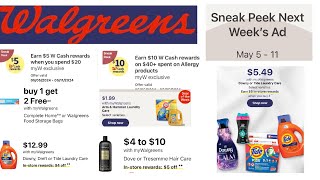 Walgreens Ad Preview 5/5  5/11