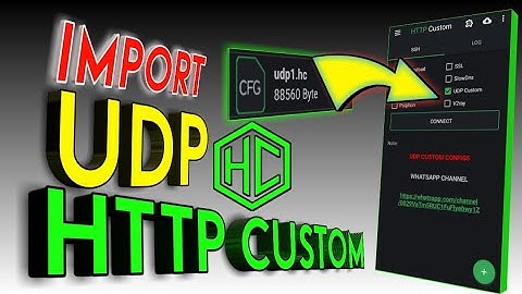 How to IMPORT UDP files in HTTP CUSTOM VPN