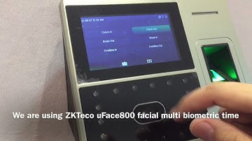 Work attendance using with uface800 ZKTeco multi biometric system |you must know this