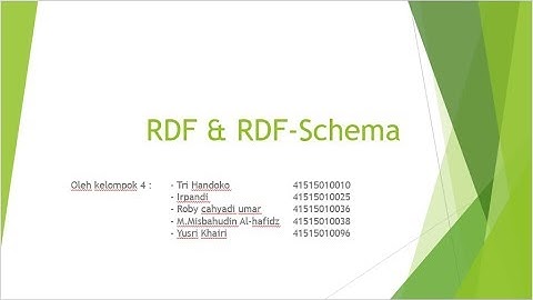 RDF & RDF Schema