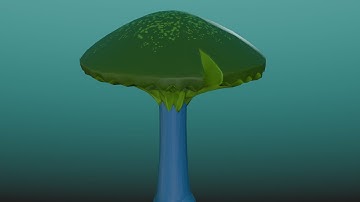Timelapse: Stylized Mushroom Tree