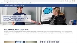 Penn State University Financial & Life Skills Center - Website Tutorial Wealth