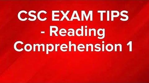 READING COMPREHENSION questions na dating lumabas sa Civil Service Exam||with tutorial - Part 1