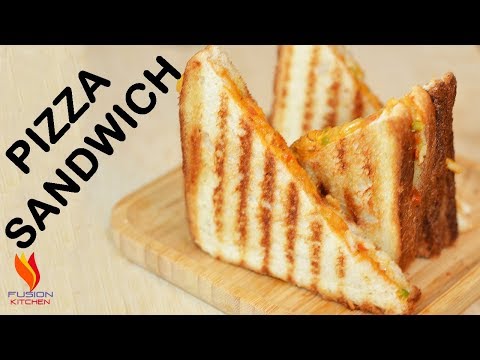 Pizza Sandwich | Bread Pizza Sandwich | Quick and Easy Tawa Pizza Sandwich Recipe