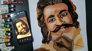 Portrait Of Bal Dhuri As Dasharatha By Pingla Rani Arts