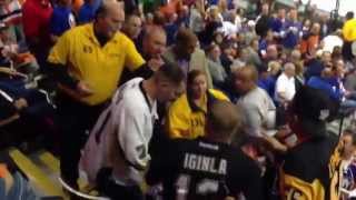 drunk penguins fan getting the boot from the Islanders game screenshot 3