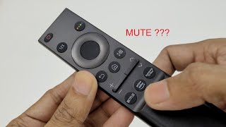 samsung smart tv remote - where is the mute button?