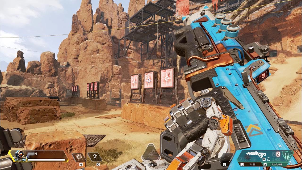APEX LEGENDS Flatline Legendary Cobalt Expense (Gameplay) YouTube